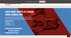 Desktop Screenshot of londonvideocamerahire.co.uk