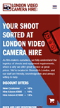Mobile Screenshot of londonvideocamerahire.co.uk